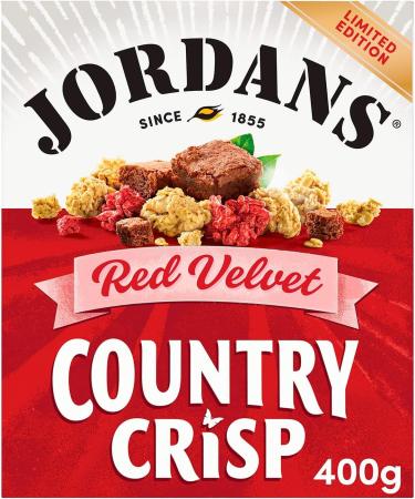 Jordans Country Crisp Red Velvet Ltd Ed | Breakfast Cereal | Vegetarian | 6 PACKS of 400g Red Velvet 400G (Pack of 6) - Buy Online on SooperMarket.com