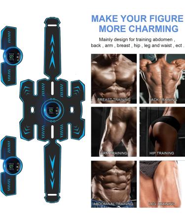 Abdominal Toning Belt Trainer | Waist Trimmer for Men and Women | Abs Workout Equipment - Buy Online on SooperMarket.com