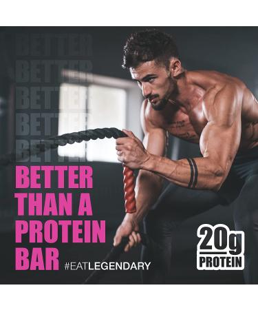 Legendary Foods Birthday Cake Protein Bar | Low Carb, Gluten Free, Keto Friendly | High Protein Snack, No Sugar Added | On-The-Go Breakfast Alternative | 8-Pack - Buy Online on SooperMarket.com