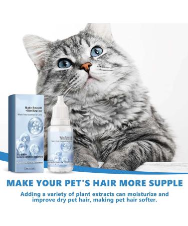 Wash Free Essence for Pets - 20ml Natural Leave-in Conditioner for Cats Dogs Cat Dog Detangling Spray Tangle Remover Leave in Conditioner for Pets Detangler Safe and Effective (1PC) - Buy Online on SooperMarket.com