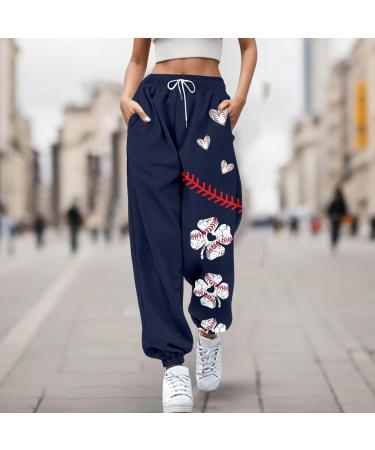 WILLBEST Women Cotton Sport Gym Joggers Sweatpant Oversized High Waist Trouser Causal Running Workout Yoga Track Sweat Jog Pants Jogging Bottoms Activewear XL 1220-djufh-2-purple - Buy Online on SooperMarket.com