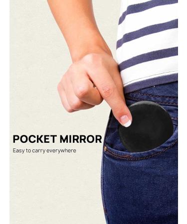 Getinbulk Compact Mirror Bulk Round Makeup Glass Mirror for Purse Great Gift 2.5 Inch Pack of 12 (Black) 12pcs-black - Buy Online on SooperMarket.com