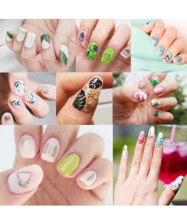 Whaline 3D Nail Art Stickers - 1000+ Self-Adhesive Designs for Women & Girls | Flamingo, Cactus, Fruits, Ocean & More | Manicure DIY & Nail Salon | 12 Sheets - Buy Online on SooperMarket.com