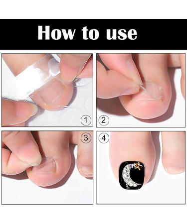 Nail Glue Sticker Reusable Waterproof Push On Thick Nail Adhesive Tabs for Professional for Family - Buy Online on SooperMarket.com