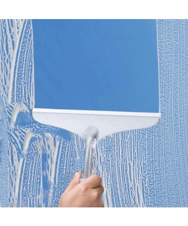 Shower Squeegee for Bathroom and Car Windshield - Rubber Window Cleaner - Clear Plastic Scraper - Buy Online on SooperMarket.com