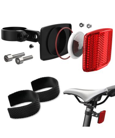 Airtag Bike Mount, Hidden Bike GPS Tracker Case for Apple Airtag, Airtag Bike Seatpost Reflector Mounts, Anti-Theft Airtag Holder for Bike, Electric Bicycle, Scooter 1 Pack