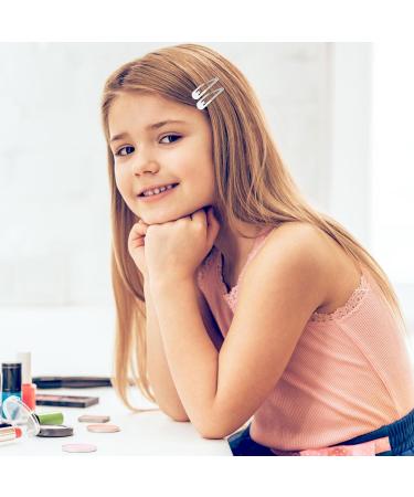 Natuce 50 Silver Hair Clips - 5cm Metal Hair Clips for Girls Women & Children | Perfect Hair Accessories - Buy Online on SooperMarket.com