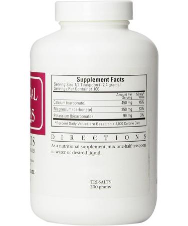 Cardiovascular Research Tri-Salts 7 oz (200 g) - Electrolyte Support & Optimal Hydration - Buy Online on SooperMarket.com