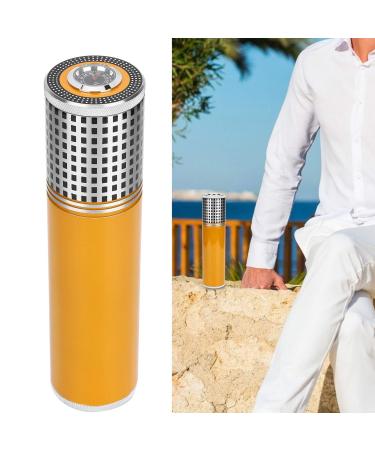 Household Travel Cigar Tubes Large Diameter Cigar Holders Birthday Gifts Relatives for Cigar Moisturizing Friends(Yellow)