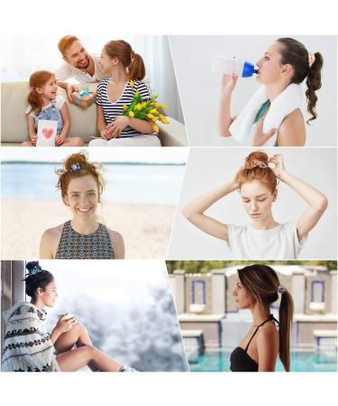 Hair Scrunchies Velvet Elastics Scrunchy Bobbles Soft Hair Bands Hair Ties (12 Colors) - Buy Online on SooperMarket.com