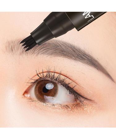 Waterproof Natural Eyebrow Pencil Precision Eyebrow Pencil Natural Fine Stroke Microblade Eyebrow Pencil Create Natural Eyebrows Easily Beautiful and Long-Lasting Waterproof Eyebrow Pencil Grey Brown - Buy Online on SooperMarket.com