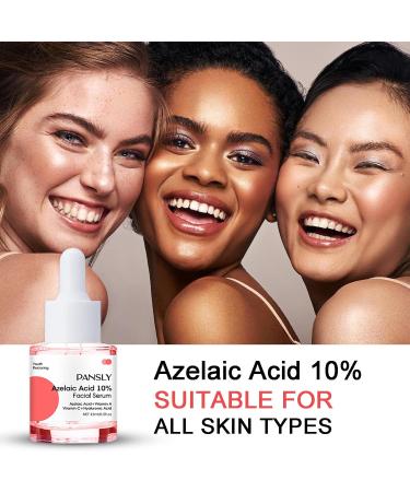 Azelaic Acid Serum 10% - Redness Relief & Skin Balance | Hyaluronic Acid Facial Serum - 0.5oz for All Skin Types - Buy Online on SooperMarket.com