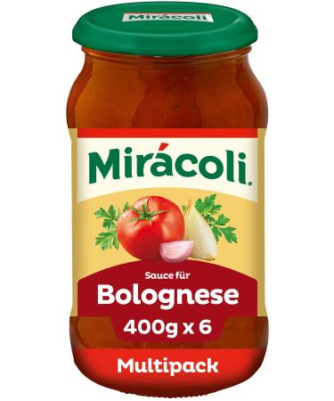 MIR COLI Pasta Sauce for Bolognese 6 jars (6 x 400g) for Bolognese 400 g (pack of 6)