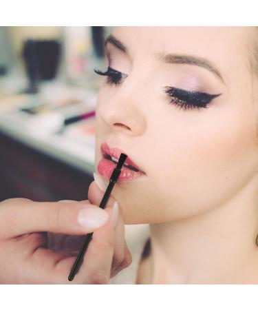 300 Pcs Mini Lipstick & Lip Liner Brushes - Exfoliating Lip Applicator Wands for Makeup - Travel Disposable - Perfect for Cosmetics - Black - Buy Online on SooperMarket.com