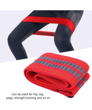 TREETDOBV Hip Glute Resistance Bands - Durable Fabric Elastic Workout Bands for Men & Women - Perfect for Leg & Thigh Exercises - Set of 3 Red Fitness Bands - Buy Online on SooperMarket.com