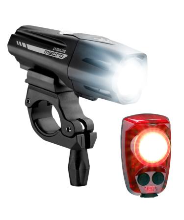 Cygolite Metro Plus 800 & Hotshot Pro 150 Bicycle Light Combo Set, Metro Plus 800 & Hotshot Pro 150 USB Rechargeable Bicycle Light Combo Set, Black, red
