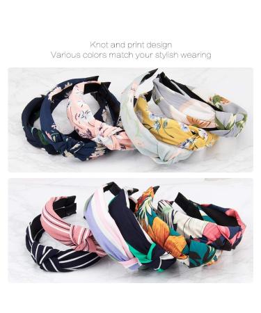 12 Pack Wide Knot Headbands for Women - Elastic Turban Boho Hair Accessories - Buy Online on SooperMarket.com