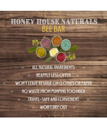 Buy Honey House Naturals Bee Bar Gift Set | All-Natural Moisturizing Lotion Bars with Essential Oils 5-Piece International Shipping - Buy Online on SooperMarket.com