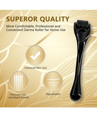 Derma Roller Beard Roller 540 Titanium Micro Needle for Beard Growth & Skin Care - Travel Case Included - Buy Online on SooperMarket.com
