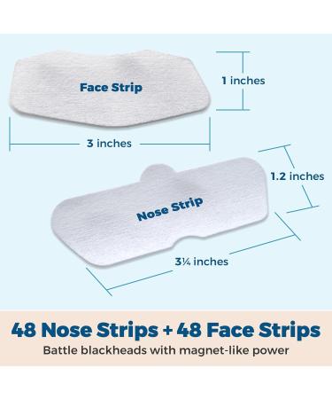 Nose Pore - Blackhead Removing and Pore Unclogging Deep Cleansing Pore Strip Combo Pack 96 Count Strips - Buy Online on SooperMarket.com