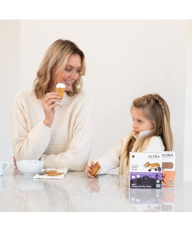 OLYRA Organic Blueberry Breakfast Sandwiches | Low-Sugar, High-Fiber Protein Snack | 1 Box of 4 Individually Wrapped Biscuits - Buy Online on SooperMarket.com
