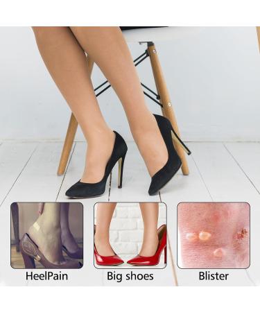 WLLHYF Heel Pads 2 Pairs - Self-Adhesive Shoe Repair and Anti-Slip Grips for Men and Women - Black - Buy Online on SooperMarket.com