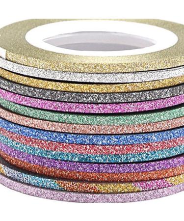 Lmoikesz 2 Set Multicolored Nail Art Striping Tape - Wide Application, Easy to Use - Fashionable Paper Gifts - Random Color 2MM - 2 Set - Buy Online on SooperMarket.com