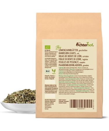 Dandelion Leaves Cut Bio 100g - Organic Dried Herb for Tea | Achterhof Premium Quality - Buy Online on SooperMarket.com