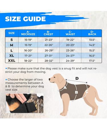 Kemimoto Camo Neoprene Dog Hunting Vest - 5mm Thick Chest Protection - Adjustable & Comfortable for Medium Dogs - Buy Online on SooperMarket.com