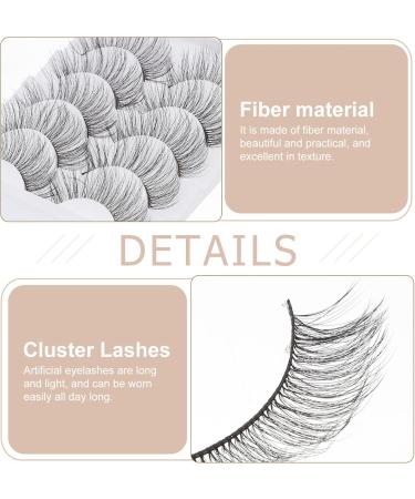 OSALADI 5 Pairs Short False Eyelashes Natural Mascara Makeup Mascara Eye Mascara Eye Lashes Glue Cosmetic 3d - Buy Online on SooperMarket.com