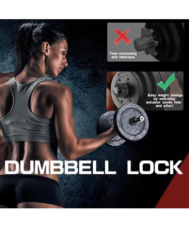 Rierousy 6-Piece Dumbbell Closures Set | Quick Lock Barbell Clamps | 30mm Safety Training & Easy Weight Change - Buy Online on SooperMarket.com