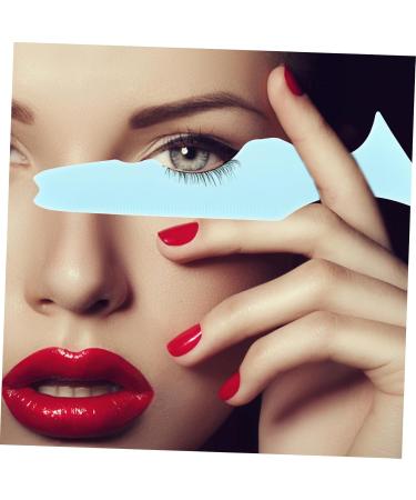 Mikinona 2pcs Silicone Beauty Ruler Blue Mascara Eyeshadow Auxiliary Guard Pads Eyeliner Makeup Bag for - Buy Online on SooperMarket.com