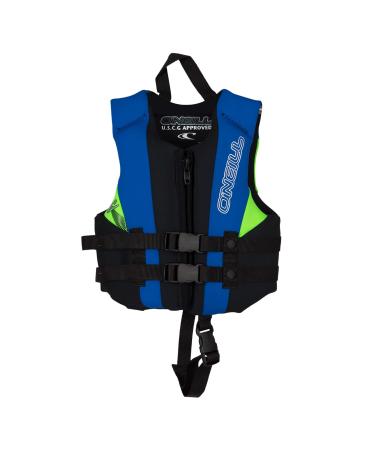 O'Neill Wetsuits Child Reactor USCG Life Vest 1SZ Black/Pacific/Dayglo