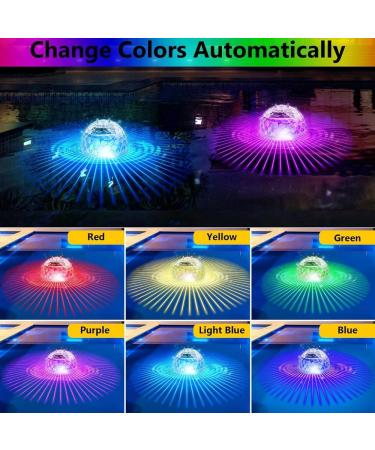 Antyingkai Solar Floating Pool Lights - Waterproof LED Garden & Pond Lighting - 2 Piece Set for Parties & Pools - Buy Online on SooperMarket.com