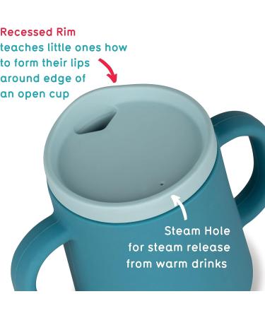 TUM TUM 3-way Baby Trainer Cup 180ml (Blue) | Designed by Feeding Specialist - Buy Online on SooperMarket.com
