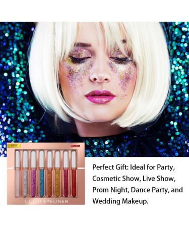 8 Colors Liquid Eyeliner Colourful Waterproof Eyeliner Cosplay Matte Eyeliner Set 2.5mL Style 3. - Buy Online on SooperMarket.com