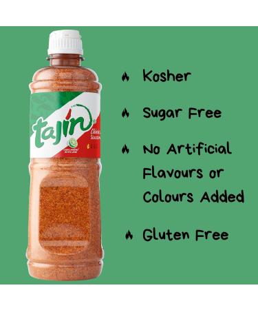 APG Fine Foods Tajin Seasoning Clasico With Lime 400g Tub (Pack of 3) Authentic Mexican Flavouring - Buy Online on SooperMarket.com