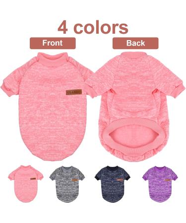 Wisebom 4PCs Winter Dog Sweater Set | Classic Knitting for Small & Medium Dogs | Warm Soft & Easy to Carry - Buy Online on SooperMarket.com