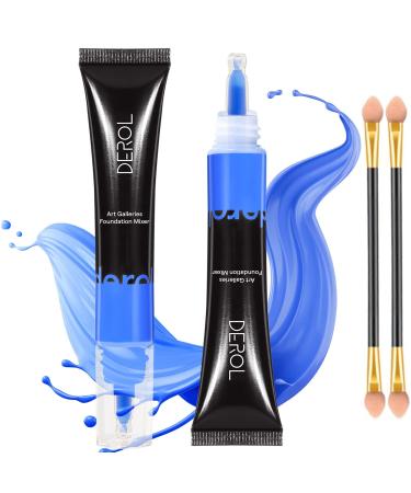 KAYNEST Blue Liquid Foundation  Foundation Mixing Pigment to Natural Undertone  Sweat-Proof Long Lasting Silky-Smooth Liquid Foundation  Light and Easy to Blend with Foundation  Deep to Shallow Cruelty Free  0.67oz (02S...