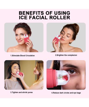 Face and Eye Ice Roller | Facial Massage Tool for Skin Care | Reduce Pores, Dark Circles, and Fine Lines | Brighten and Hydrate Skin - Buy Online on SooperMarket.com
