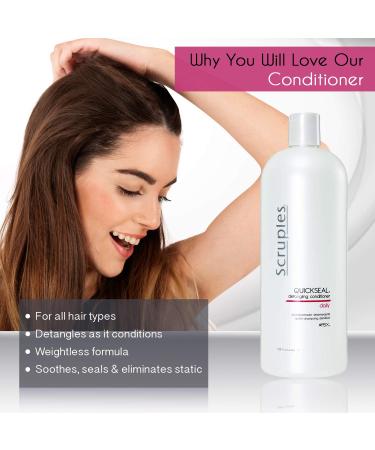Scruples Quickseal Detangling Conditioner 33.8 oz - Hair Smoothing & Frizz Control for All Hair Types - International Shipping Available - Buy Online on SooperMarket.com