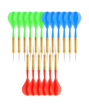 Accmor 18 Pcs Steel Tip Darts, Bar Dart, Darts Metal Tip Set, Metal Darts for Dartboard
