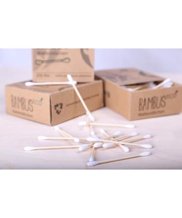 Yabamboo Bamboo Cotton Swabs 4-Pack | 800 Biodegradable Sustainable Vegan & Compostable | Eco-Friendly Plastic-Free - Buy Online on SooperMarket.com