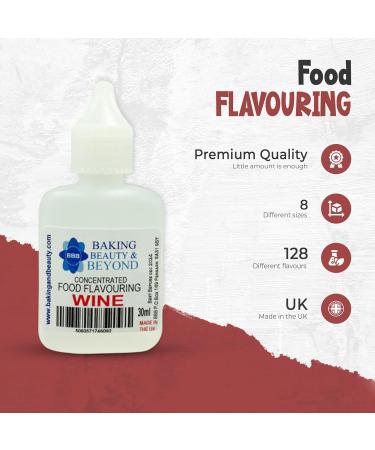 Baking Beauty and Beyond Concentrated Food Flavouring Oil - Dozen of Professional Quality Food Grade Flavouring Oil for Candy Making Baking Cooking Lip Balm and Lip Gloss - Wine (50ml) - Buy Online on SooperMarket.com