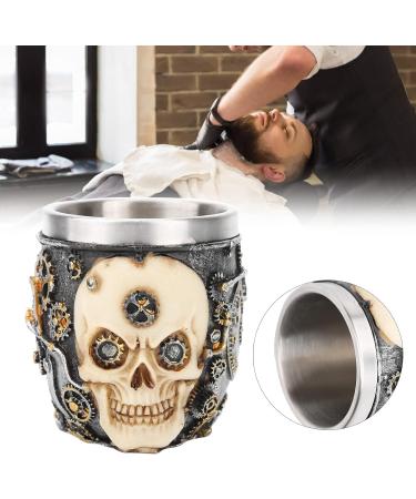 Men's Beard Shaving Bowl - Stainless Steel Soap Mug for Barbers & Home Use - Premium Quality Shaving Accessories - Buy Online on SooperMarket.com