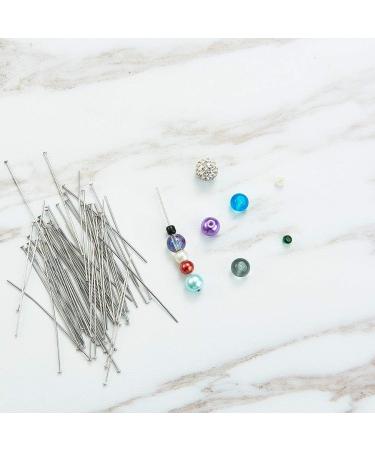 DanLingJewelry 304 Stainless Steel Flat Head Pins 1.97 Inch (50mm) - 23 Gauge - Pack of 100 - Jewelry Making Essentials - Buy Online on SooperMarket.com