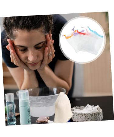Baluue 10pcs Soap Foaming Net Exfoliating Mesh Soap Saver Mesh Net Foaming Soap White Pp - Buy Online on SooperMarket.com