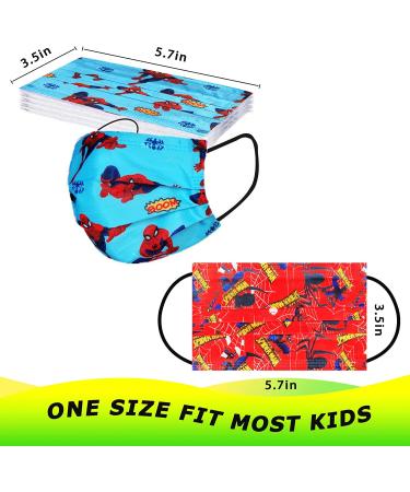 50PCS Cartoon Kids Disposable Face Masks | Breathable & Comfortable | Elastic Earloop | Back To School Supplies | Non-Medical Mask - Buy Online on SooperMarket.com