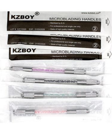 10 Multi-color Double Sided Microblading Handles Individually Packaged - Lot # and Exp. Date Included - Buy Online on SooperMarket.com
