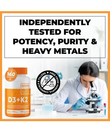 New Max Strength Vegan D3 + K2 | Bonus Size 160 Capsules | Immune Bone & Heart Health Supplement | Essential Vitamins for the Maintenance of Good Health | Canadian Made Quality Assured - Buy Online on SooperMarket.com